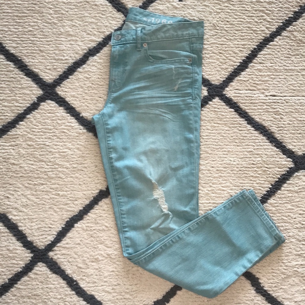 GAP Skinny Jeans Teal Blue
